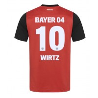 Camisa de Futebol Bayer Leverkusen Florian Wirtz #10 Equipamento Principal 2024-25 Manga Curta